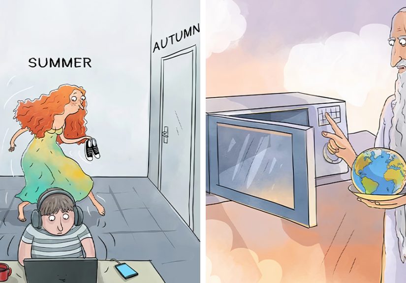 36 Comics And Illustrations By Herta Burbė That Might Brighten Up Your Day
