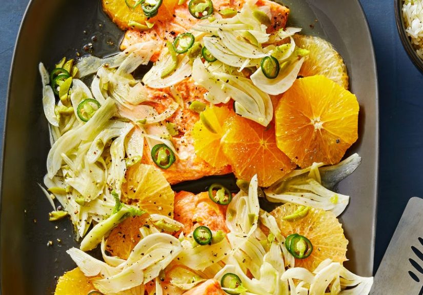 Best Arctic Char with Citrus-Fennel Salad Recipe - How To Make Arctic Char with Citrus-Fennel Salad