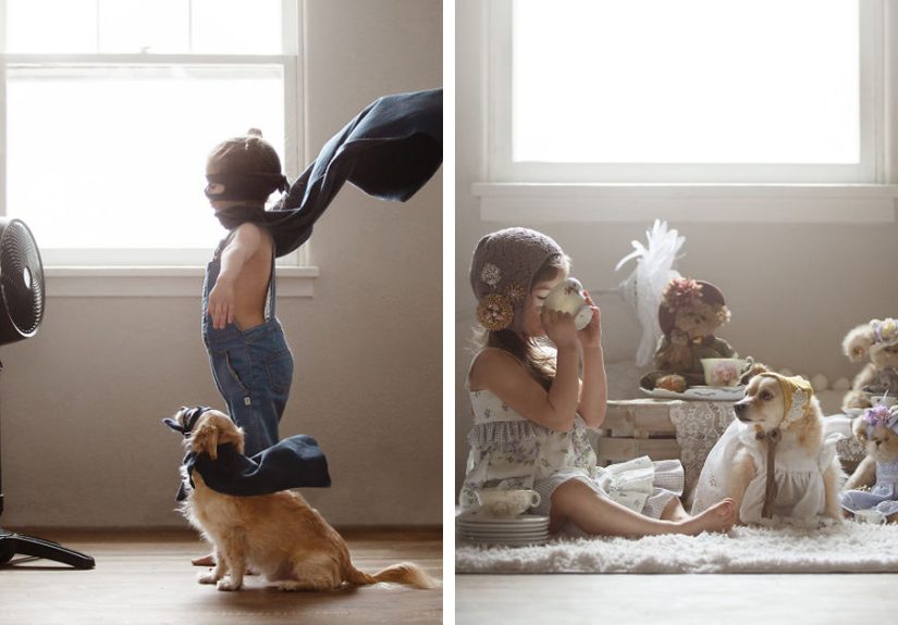 I Photograph My Daughter Together With Our Dog To Show The Inseparable Bond Between Them (18 Pics)
