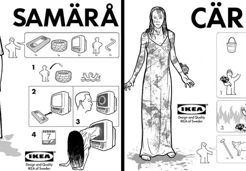 Illustrator Creates IKEA Instructions On How To Make Horror Movie Characters (26 Pics)