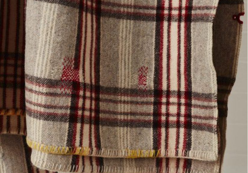 Vintage Darned Blanket No.B03