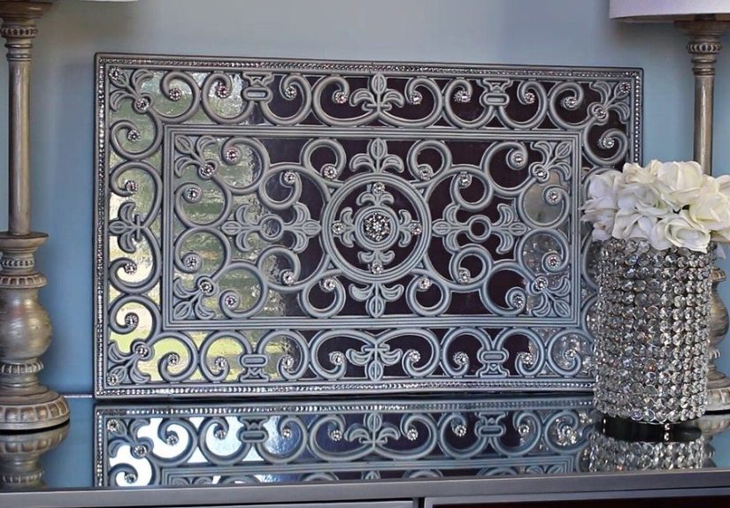 A New Way To Use Doormat As A Faux Mirror Wall Art