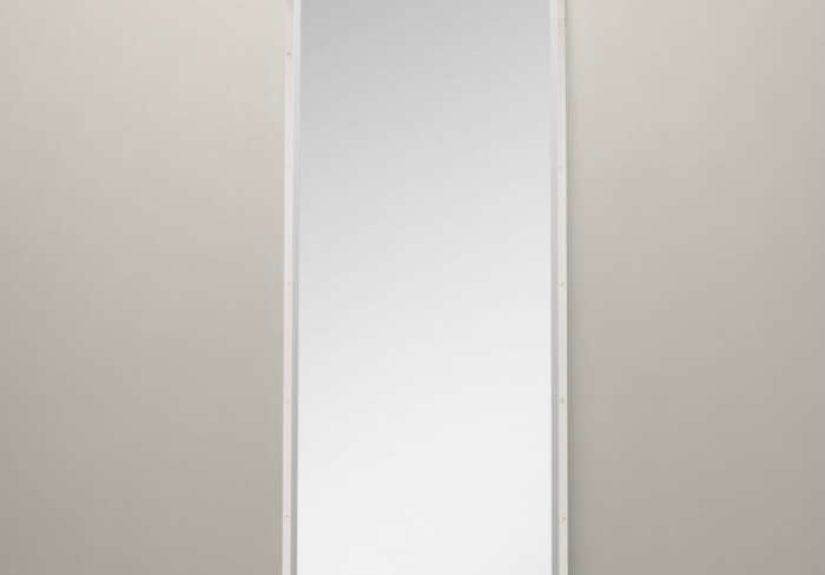Bistro Polished Nickel Leaner Mirror