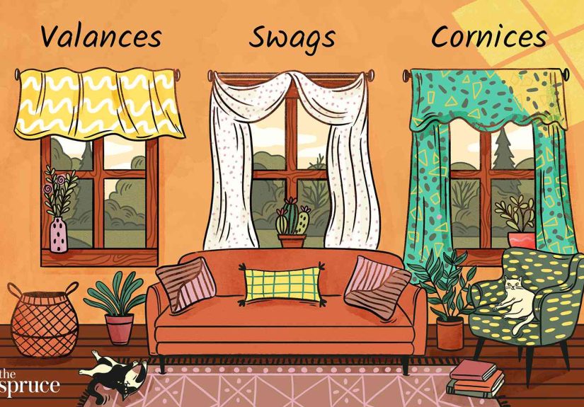 Differences Between Valances, Swags, and Cornices