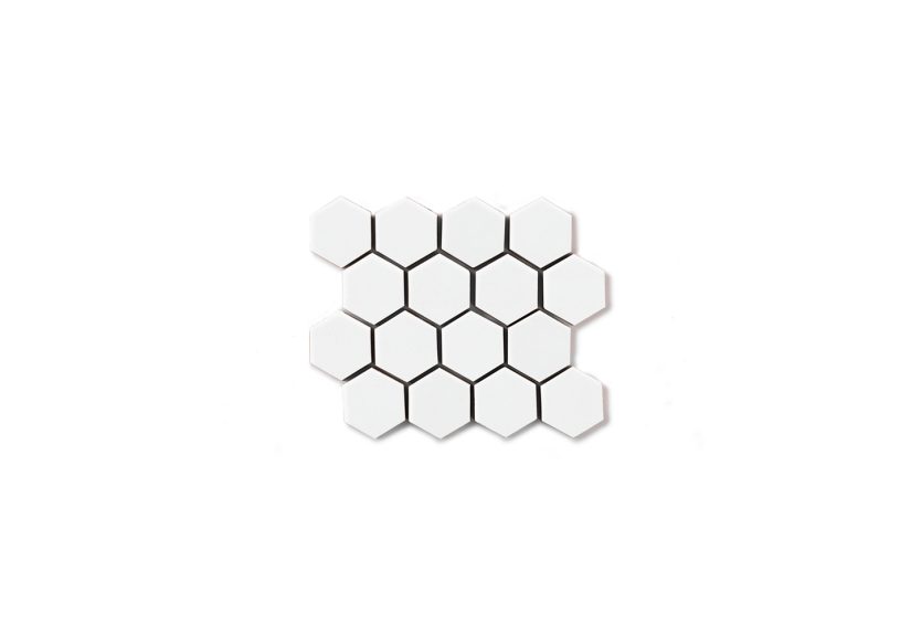 Fireclay Tile White Wash Hexagon