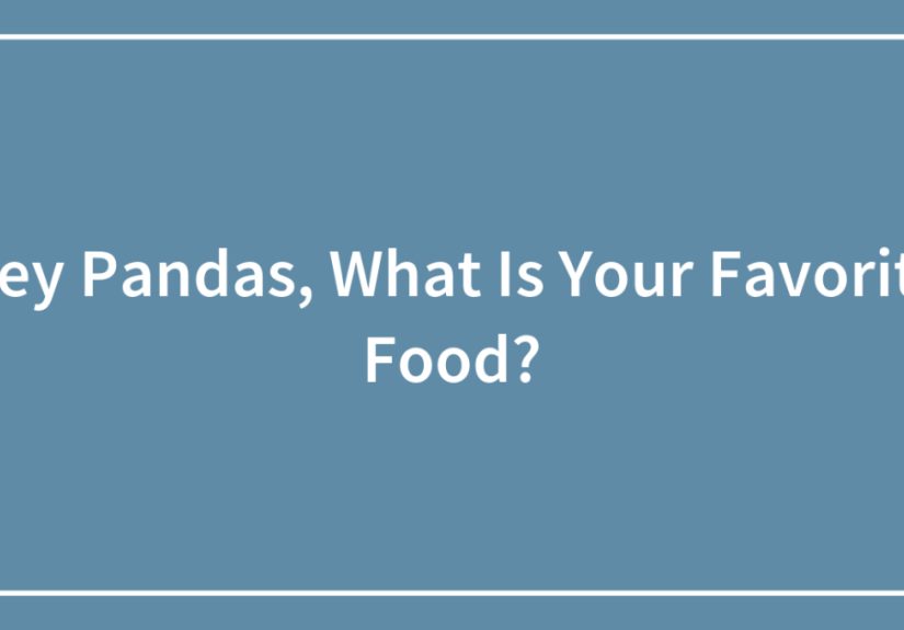 Hey Pandas, What Is Your Favorite Food?