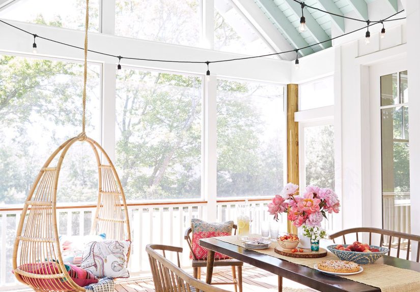 How to Install a Hanging Chair for Retro-Style Seating
