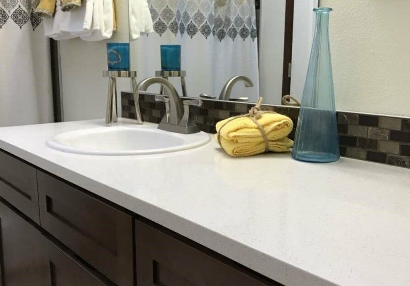How to Make a Quartz Taste on a Formica Budget – DIY Bathroom Countertop