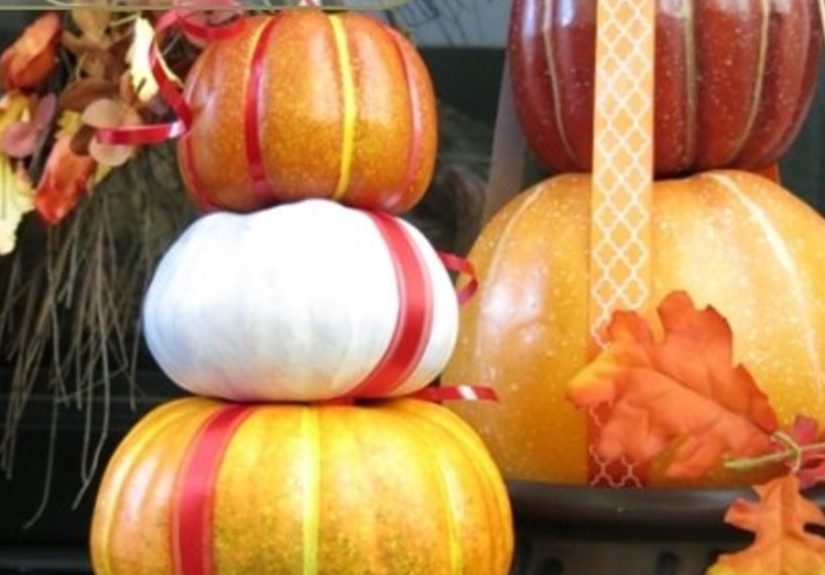 How to Make a Stacked Pumpkin Decoration