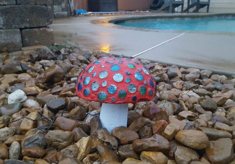 How to Use Dollar Store Bowls to Make Mushroom Solar Lights DIY