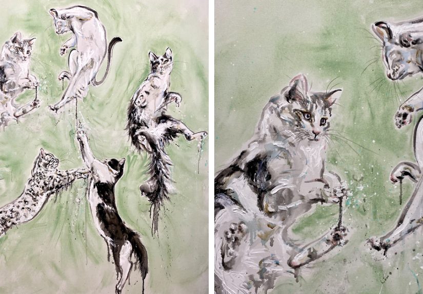 I Created The Largest Cat Painting In The World