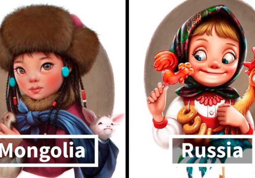 Russian Artist Draws Adorable Cartoon Versions Of Different Countries (10 Pics)