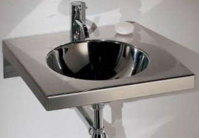 Square Stainless Steel Wall Mount Sink