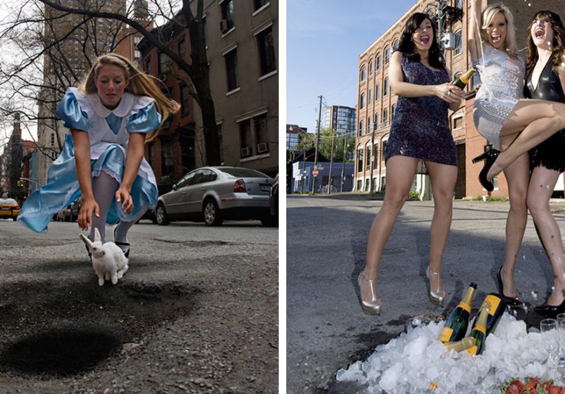 The Art Of Potholes: These Artists Turned ‘Urban Blemishes’ Into Creative Photo Opportunities (20 Pics)