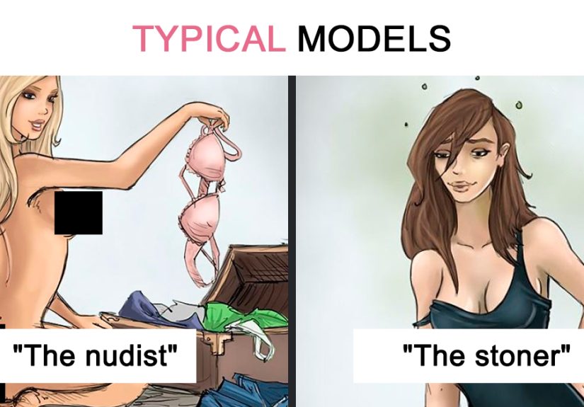 9 Model Stereotypes by Pixel Crushand It’s On Point