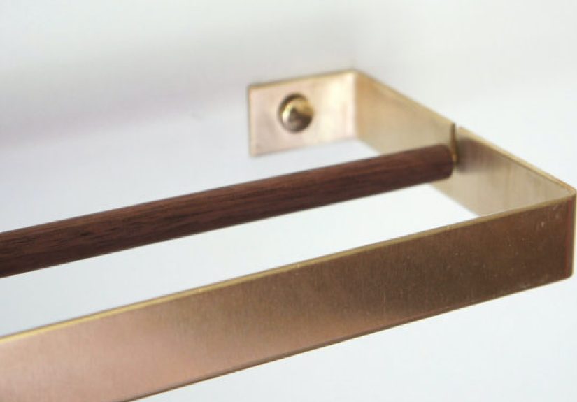 An Ingenious Brass Paper Towel Holder from Germany, Glam Edition