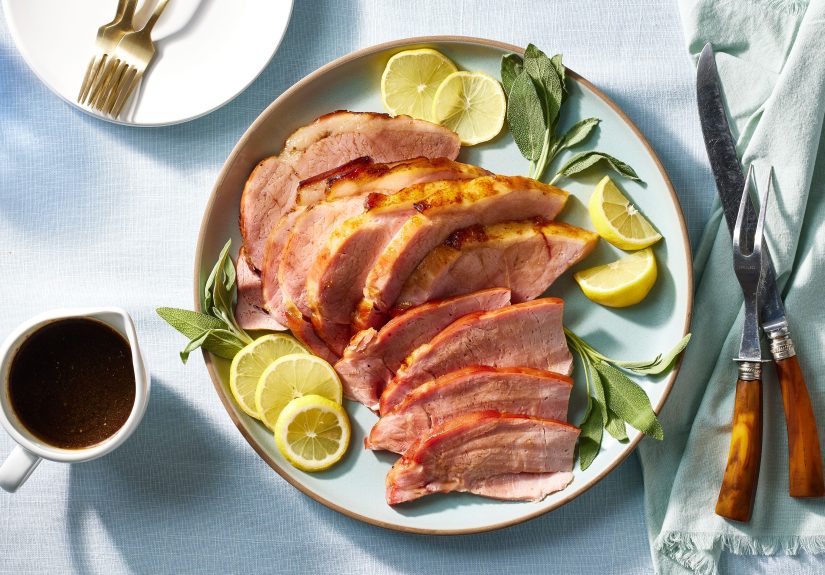Brown Sugar and Whiskey Glazed Ham