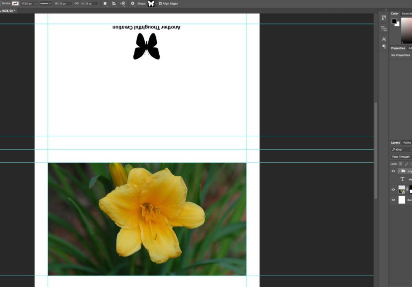 Greeting Card Template and Instructions for Adobe Photoshop