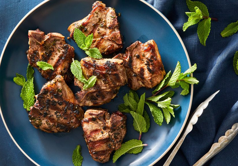 Grilled Lamb Chops with Mint Marinade Recipe