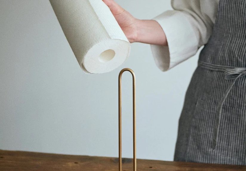 High/Low: Brass Paper Towel Holders, Two Ways