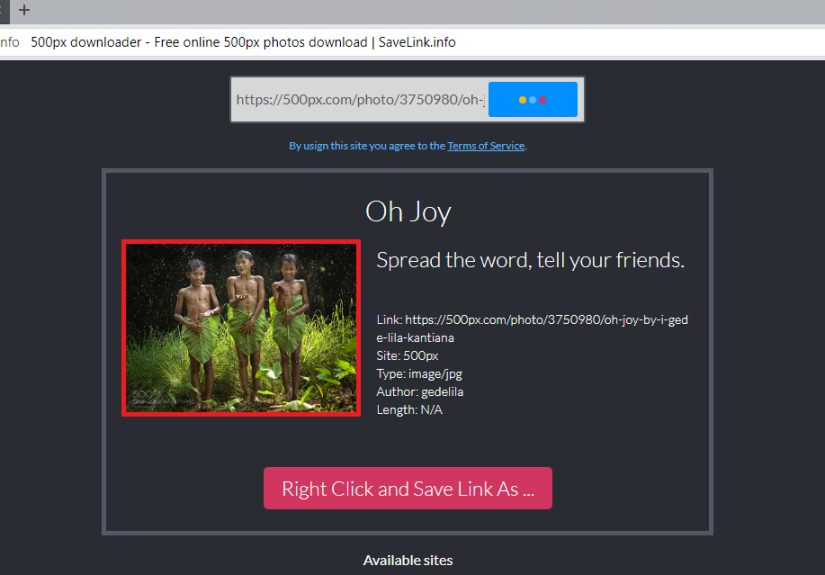 How to Download a Photo from 500px for Free: 11 Steps