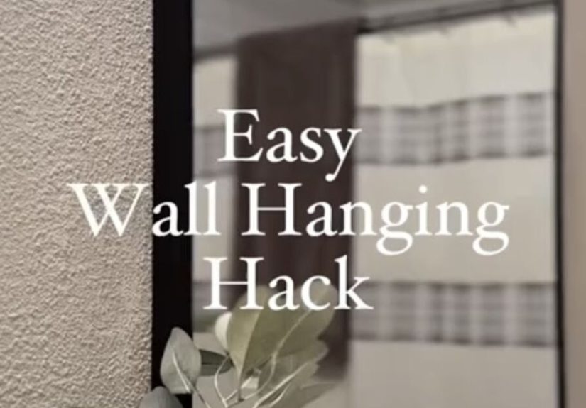 How to Hang a Mirror on a Wall With an Easy Hanging Hack