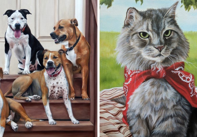 I Create Custom Paintings Of People’s Pets