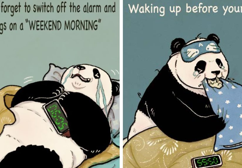 I Create Illustrations Of A Middle-Aged Panda, And Here Are 22 That You Might Find Very Relatable