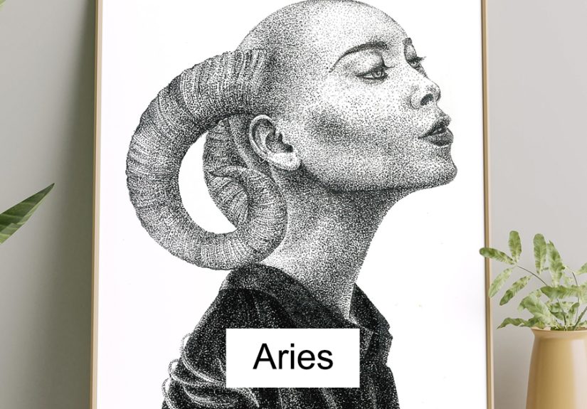 My Zodiac Signs Made As Women Using Only Dots (12 Pics)