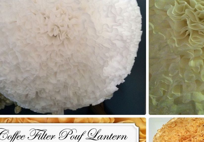 Paper Lanterns + Coffee Filters = Heavenly!!!