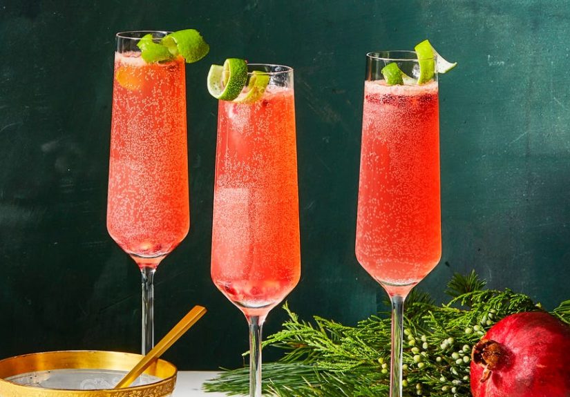 Best Pomegranate French 75 Recipe - How to Make a Pomegranate French 75