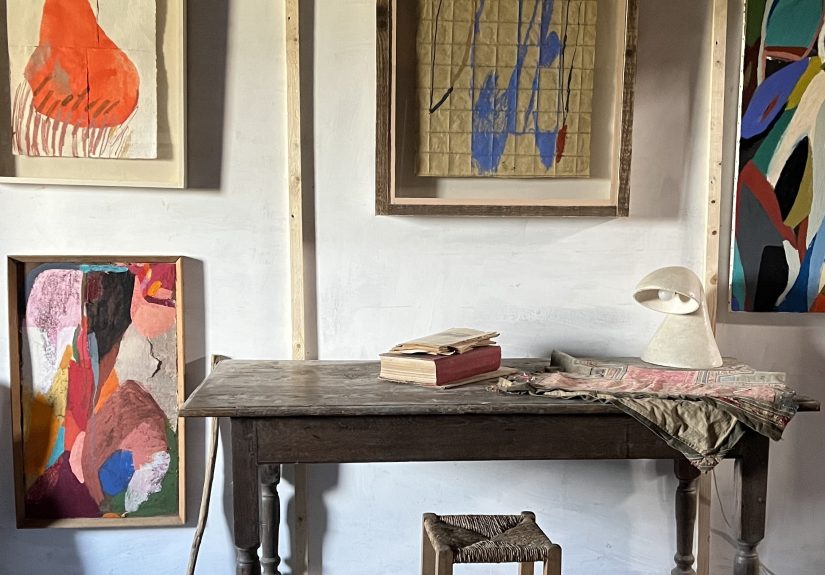 Creative Reuse: Papier Mache Table Lamps by Henri Dejeant