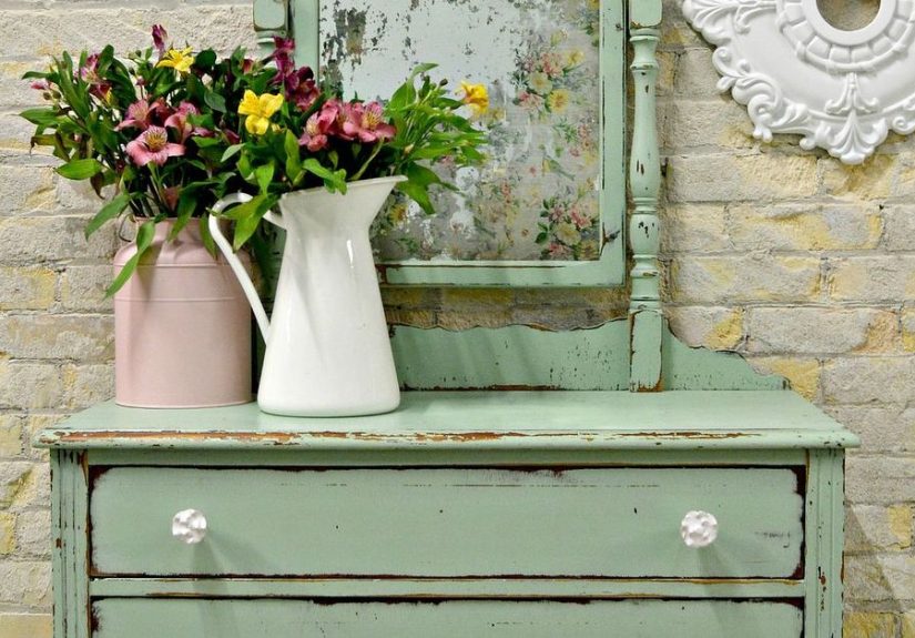 Floral Acid Mirror by Sweet Pickins