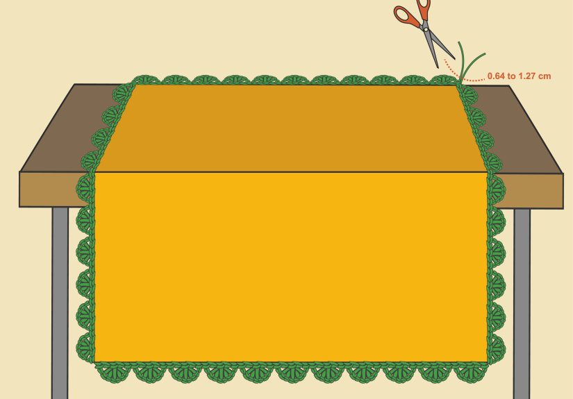 How to Crochet Scalloped Edges: 12 Steps