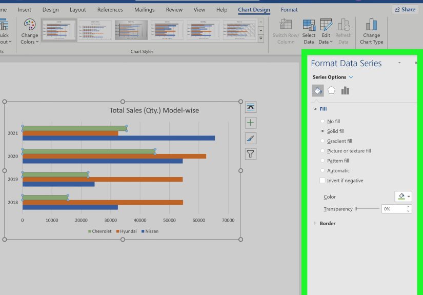 How to Make a Bar Chart in Word: 7 Steps