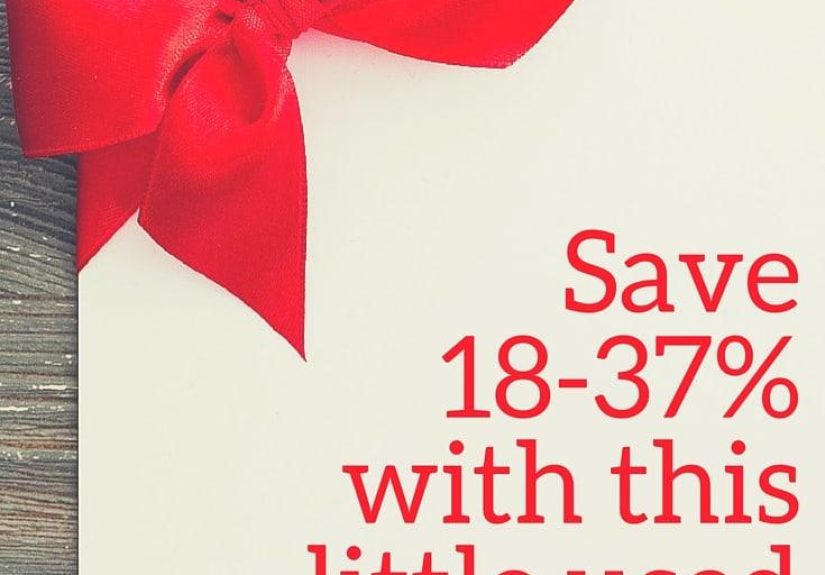 How to save 18-37% on your purchases with a little used gift card trick