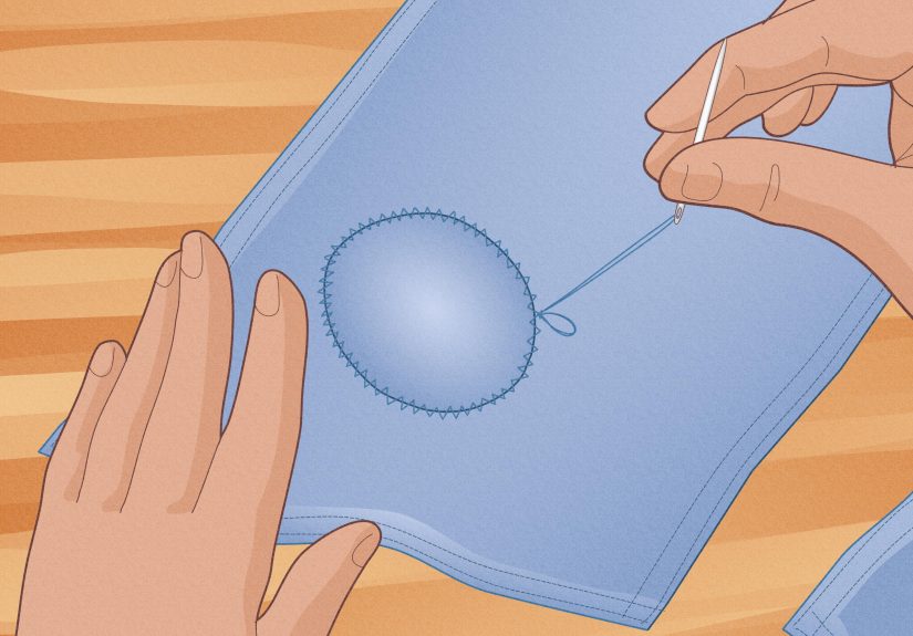 How to Sew a Hole in Jeans With or Without a Patch