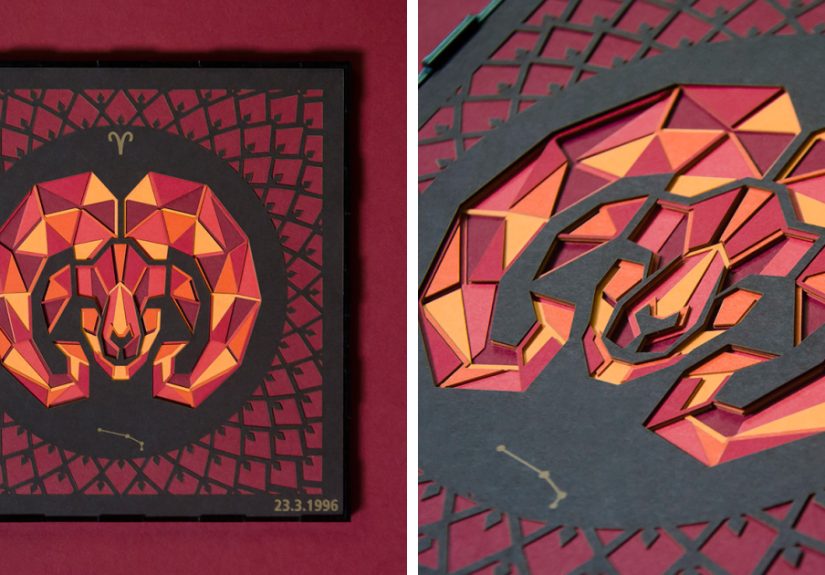 I Made A Paper Cut Illustration For Each Of The Zodiacs