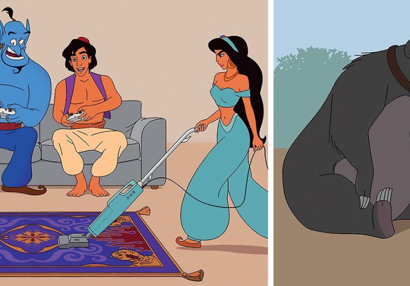 Illustrator Accurately Reimagines What Disney Movies Would Look Like If They Were Made In 2017