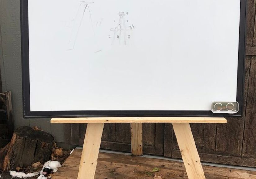 Make an Easel Out of Scrap Wood Pallets. Great Art Easel for Kids!!