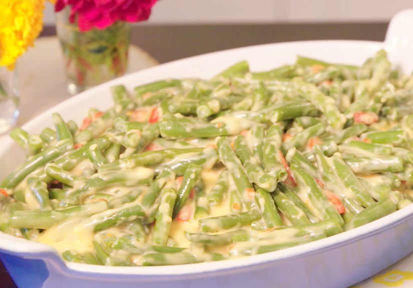 Pimiento Cheese Green Bean Casserole Recipe - Easy Pimento Cheese Green Beans
