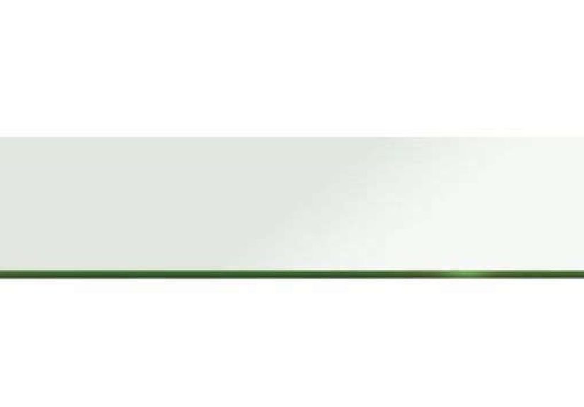 Rectangle Glass:15 x 28 in. 1/2 in. Thick Flat edge Tempered Radius Corner
