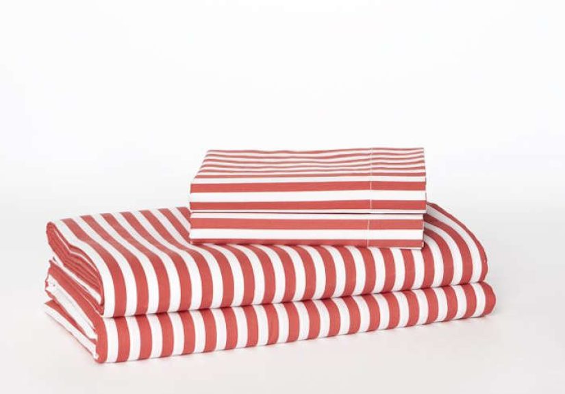 Stripe Sheet Set - Lotus Pink
