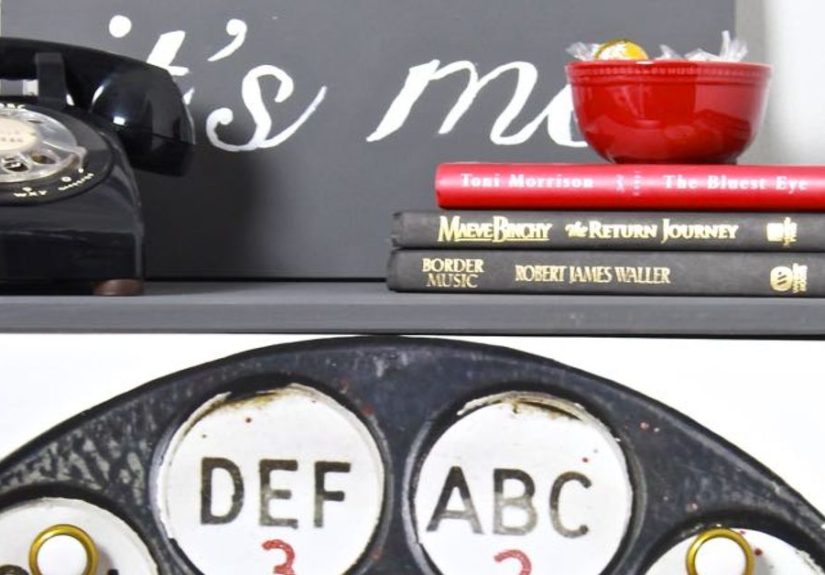 Vintage Telephone Dresser Makeover - IKEA Rast Hack