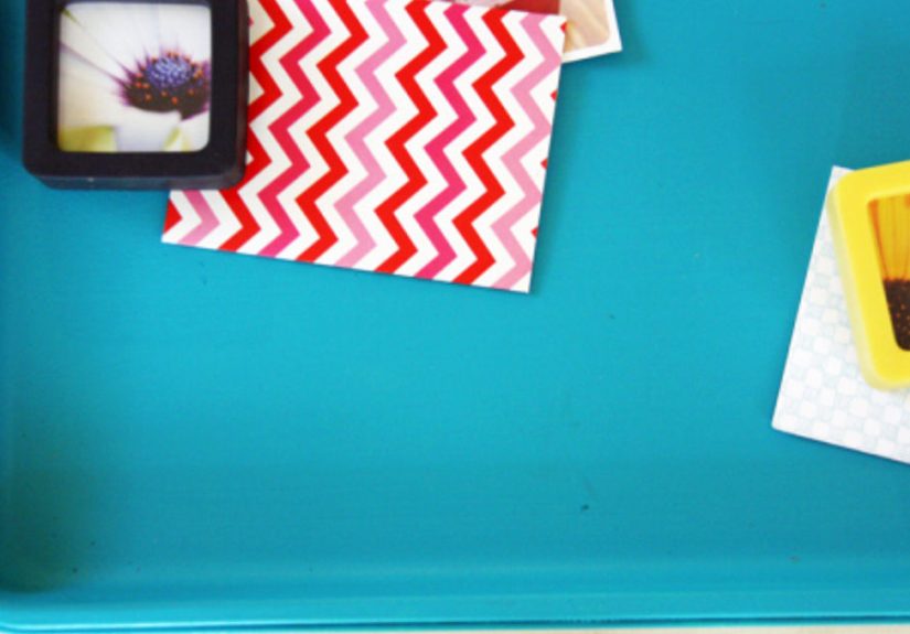DIY Baking Sheet Magnet Board