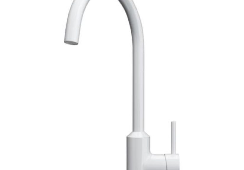 Ringskär Single Lever Kitchen Faucet, White