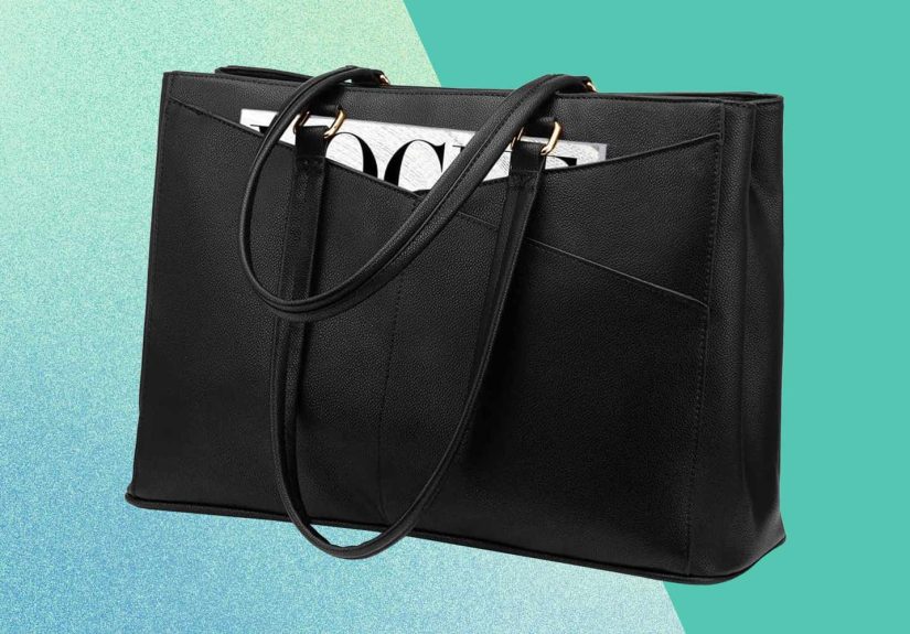 This Faux Leather Laptop Tote Is $25 at Amazon