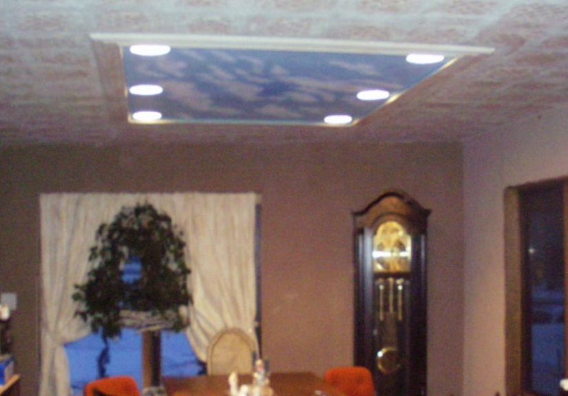 Tin Ceiling Tile Look For Almost Free With Plaster and Paint