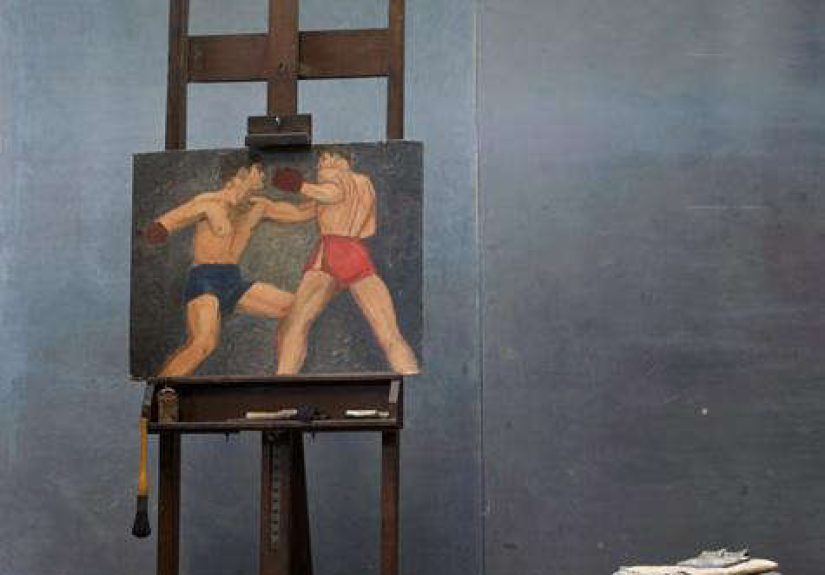 Vintage Monumental Painter Artist Easel